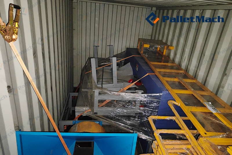 Armários de carregamento da linha de produção de blocos de paletes