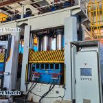 Máquina de palés de plástico moldeado por compresión de tres vigas y cuatro columnas, para residuo plástico