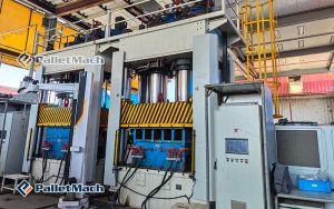 Máquina de palés de plástico moldeado por compresión de tres vigas y cuatro columnas, para residuo plástico